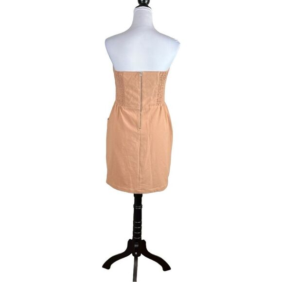 MM Couture Blush Beaded Waist Strapless Dress Size M, NWOT - Picture 5 of 7